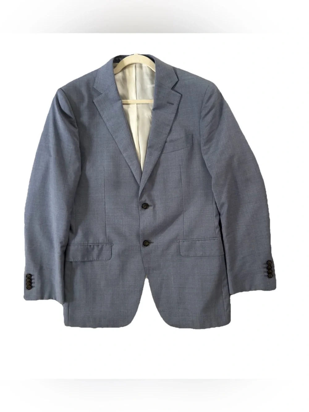 SuitSupply Napoli Blue Italian Wool Blazer Reda 1865 Fabric Size 40L